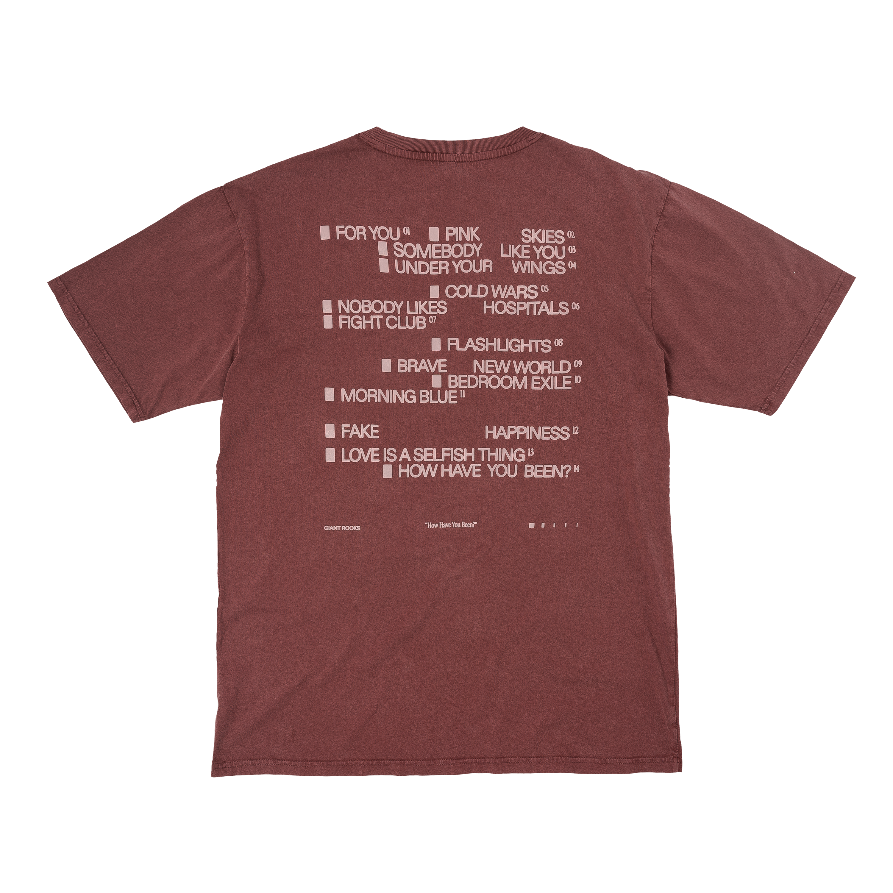 Giant Rooks - Tracklisting T-Shirt